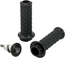 BILTWELL Alumicore Grips - TBW - Black 6605-201-01