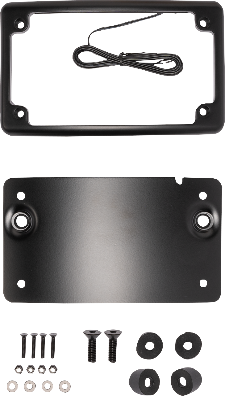 KODLIN USA License Plate Mount - Curved - Black KUS20100