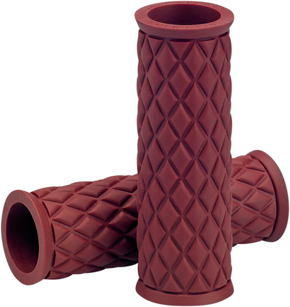 BILTWELL Alumicore Grips - Replacement - Oxblood 6706-0301