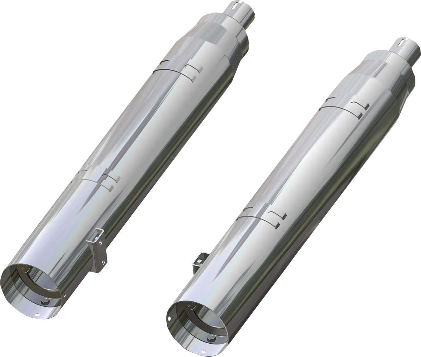 KHROME WERKS 4-1/2" War Hammer Mufflers - Chrome 202220