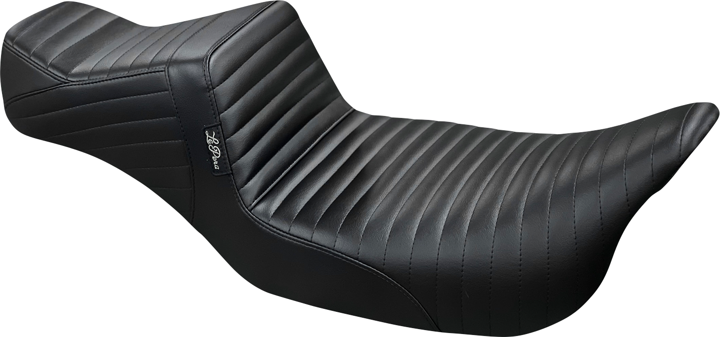 LE PERA Tailwhip Daddy Long Legs Seat - Pleated - Black - Touring '08-'23 LK-587DLPT