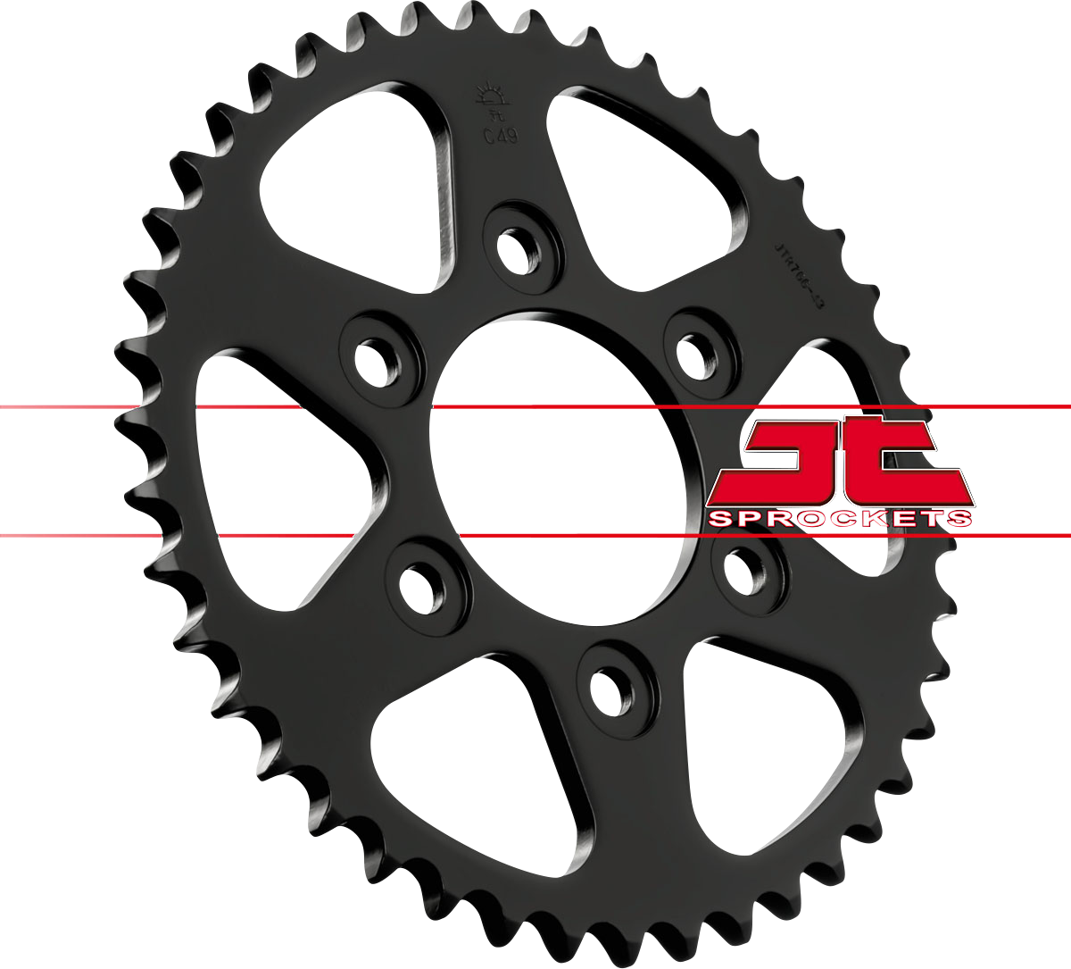 JT SPROCKETS Rear Sprocket - 43 Tooth - Multistrada JTR766.43