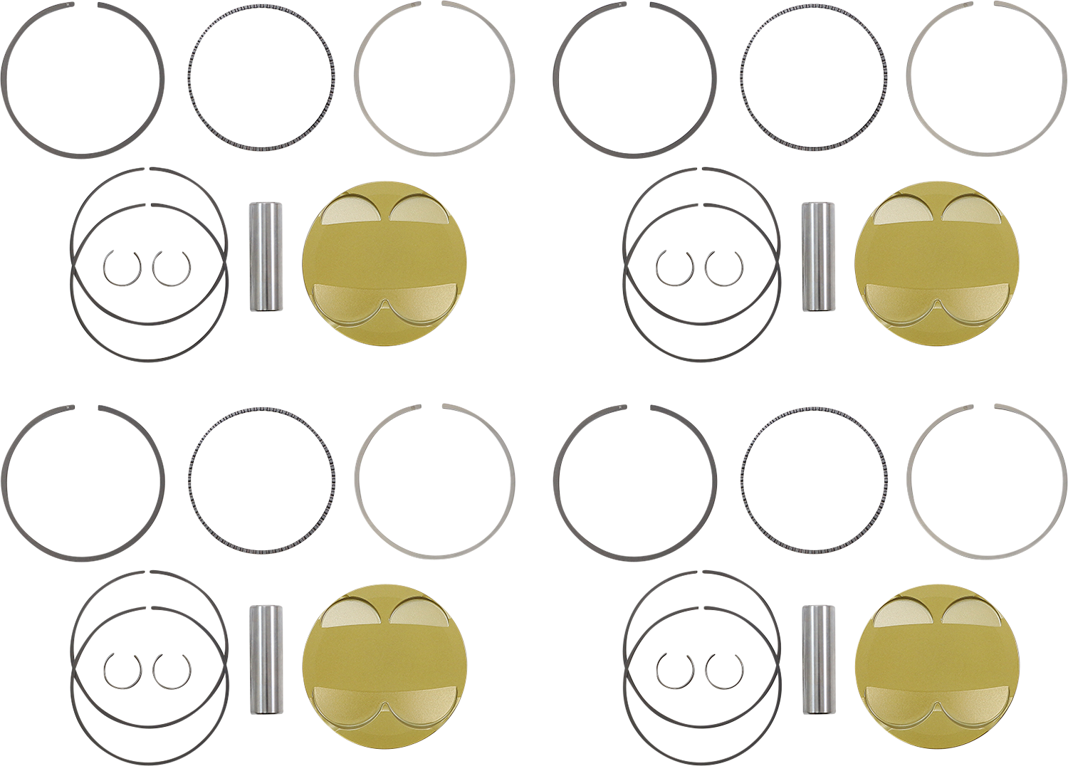 JE PISTONS Piston Kit - 84.00 mm - 13.5:1 CR - Suzuki GSX1300R '08-'19 379443