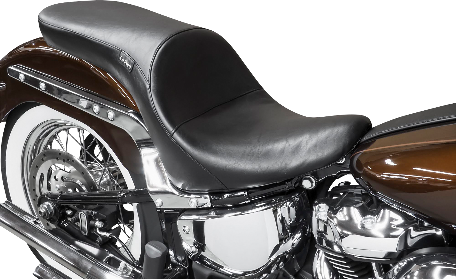 LE PERA Maverick Seat - Stitched - Black - FL/FX '18-'25 LYR-910
