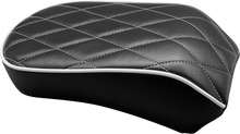 LE PERA Bare Bones Pillion Pad - White Diamond - Black - FLDE/FLHC '18-'23 LYX-007PDMWTP