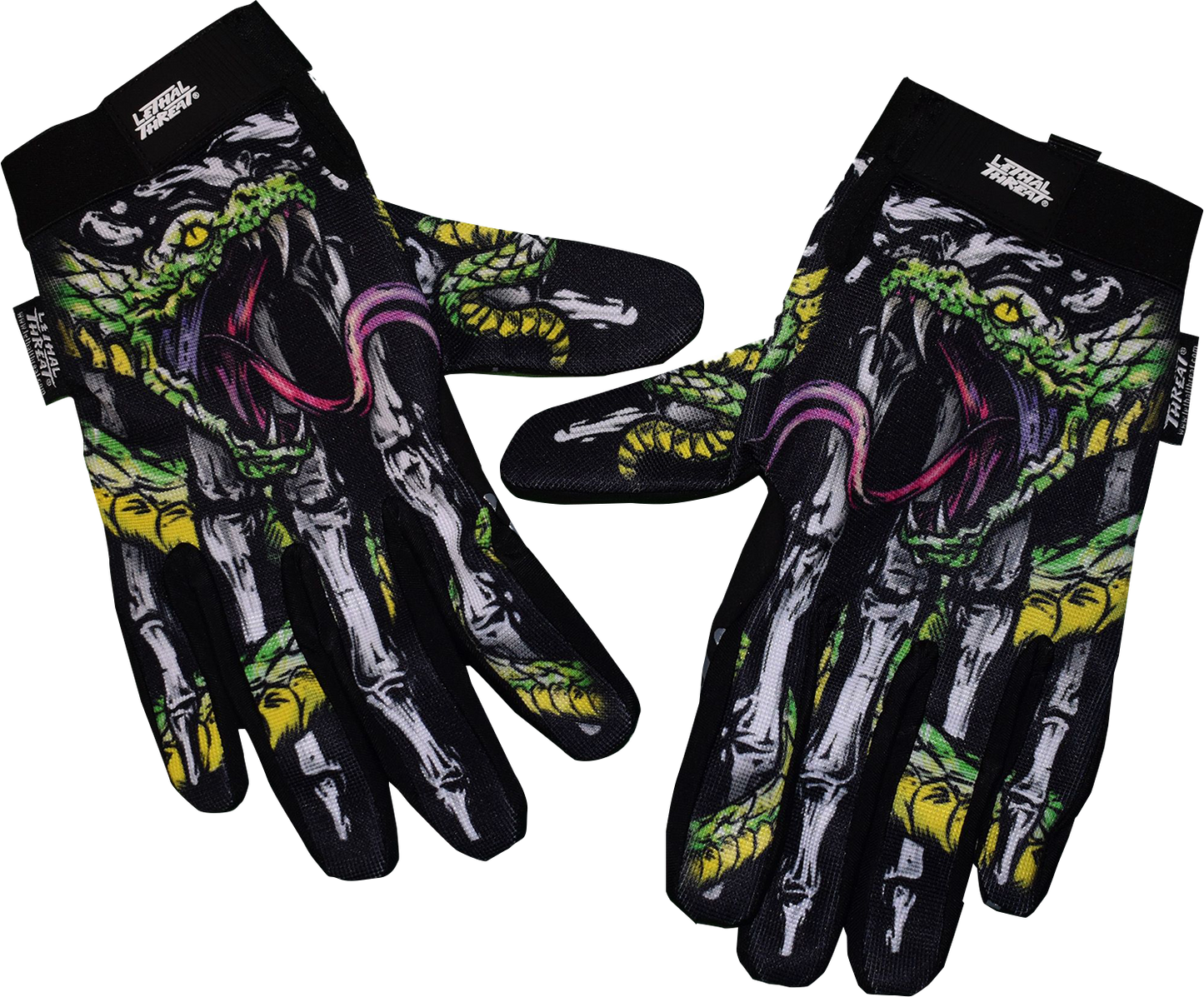 LETHAL THREAT Snake Bite Gloves - Black - XL GL15019XL