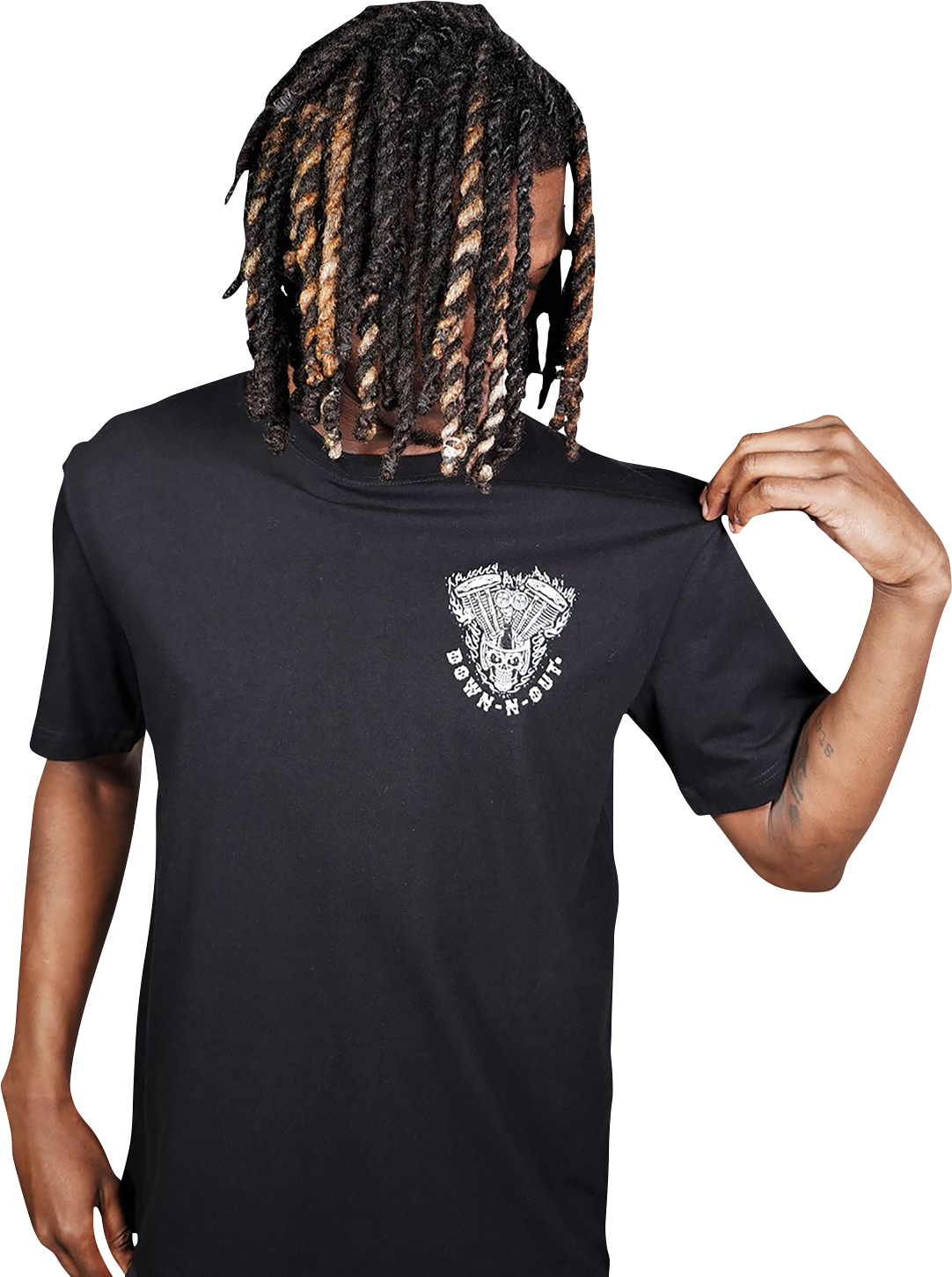 LETHAL THREAT Down-N-Out Shove It T-Shirt - Black - Medium DT10046M