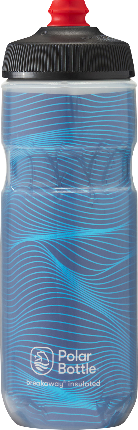 POLAR BOTTLE Breakaway® Insulated Bottle - Bolt - Blue/Silver - 20 oz. INB20OZ15