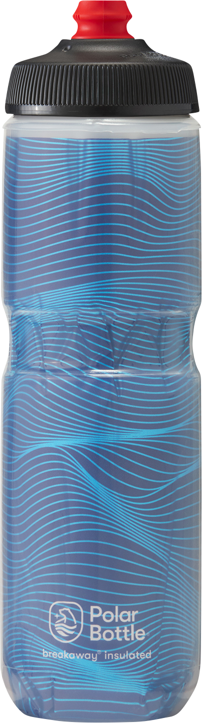 POLAR BOTTLE Breakaway® Insulated Bottle - Bolt - Blue/Silver - 24 oz. INB24OZ15