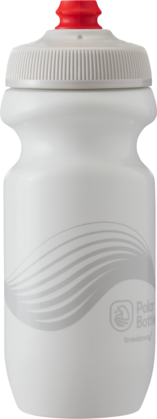 POLAR BOTTLE Breakaway® Bottle - Wave - Ivory/Silver - 20 oz. SWB20OZ09