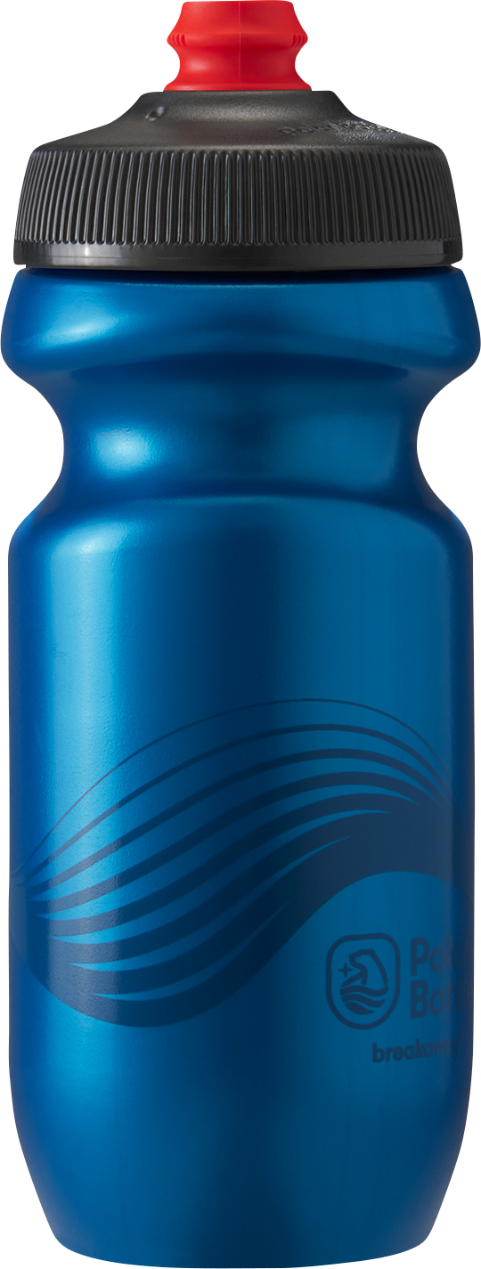 POLAR BOTTLE Breakaway® Bottle - Wave - Blue/Charcoal - 20 oz. SWB200Z11