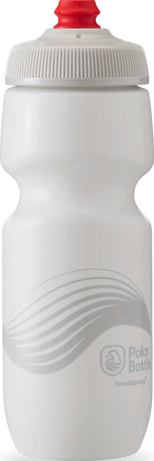 POLAR BOTTLE Breakaway® Bottle - Wave - Ivory/Silver - 24 oz. SWB24OZ02