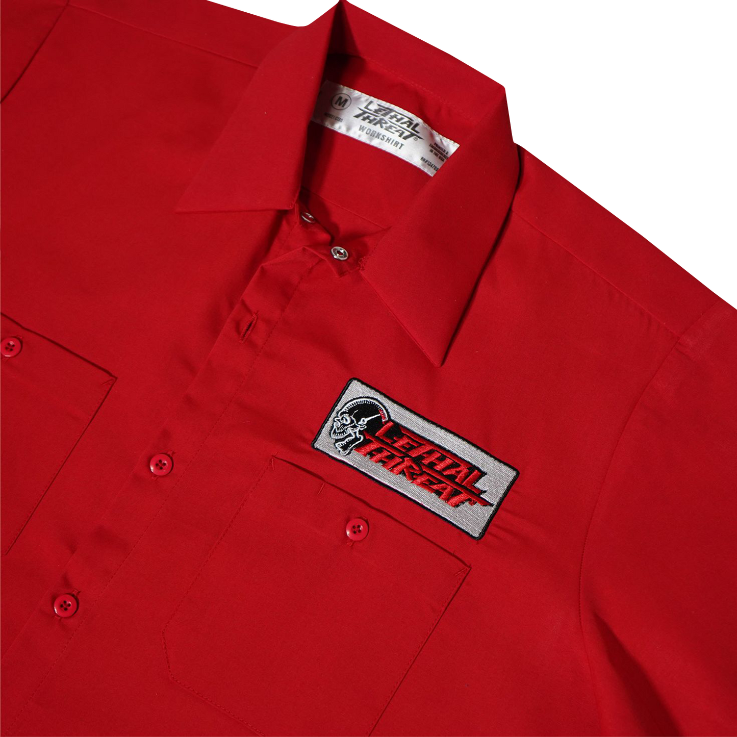 LETHAL THREAT Not for the Slow Skull Shop Shirt - Red - 4XL DG60162-4XL