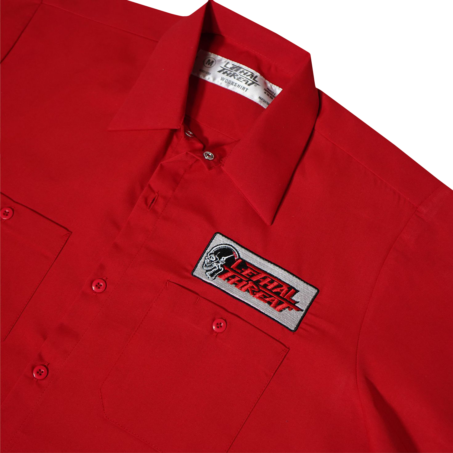 LETHAL THREAT Not for the Slow Skull Shop Shirt - Red - 4XL DG60162-4XL