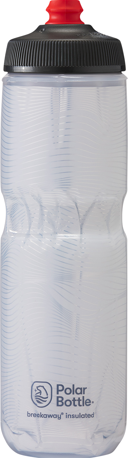 POLAR BOTTLE Breakaway® Insulated Bottle - Bolt - White/Silver - 24 oz. INB24OZ14