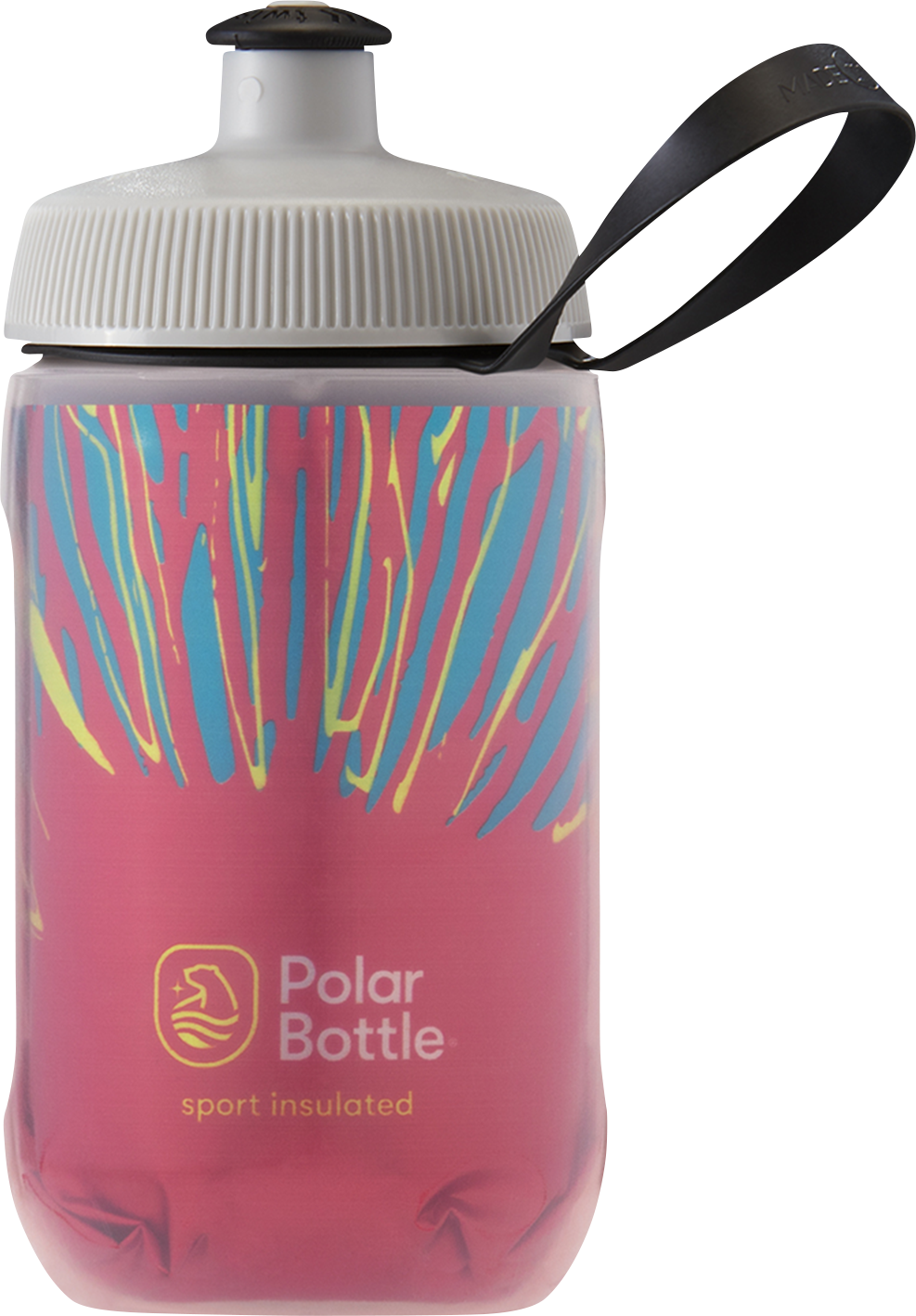 POLAR BOTTLE Kids Sport Insulated Bottle - Fireworks - Engine Red - 12 oz INS12OZ03