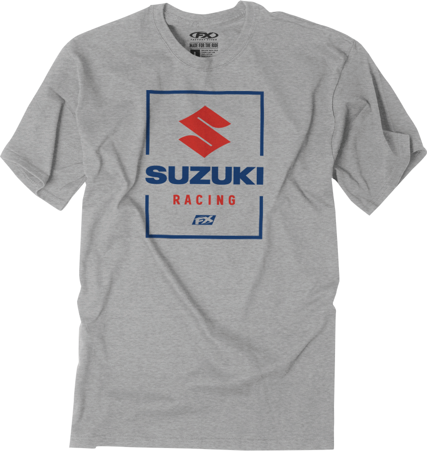 FACTORY EFFEX Suzuki Victory T-Shirt - Heather Gray - XL 26-87406