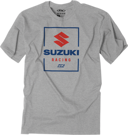 FACTORY EFFEX Suzuki Victory T-Shirt - Heather Gray - Medium 26-87402