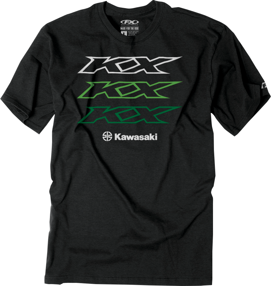 FACTORY EFFEX Kawasaki Repeater T-Shirt - Heather Charcoal - 2XL 26-87108