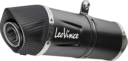 LEOVINCE LV One Evo Slip-On Muffler - Black Edition 14383EBU