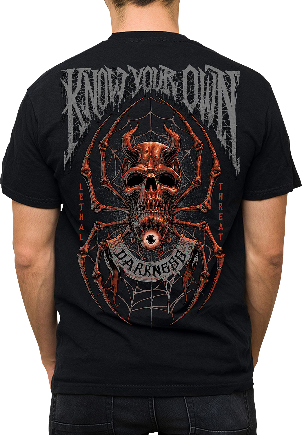 LETHAL THREAT Know Your Darkness T-Shirt - Black - XL LT20902XL