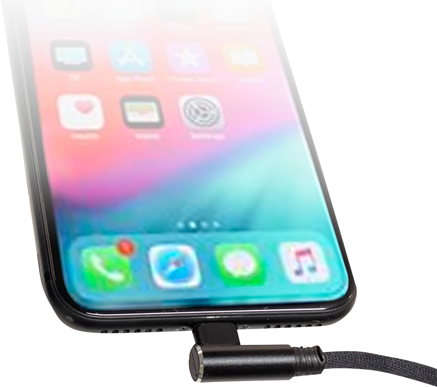 RIDEPOWER 90° USB to 90° Lightning Cable - Charger - Single-End - 18" RP90DEGUSBLHT18