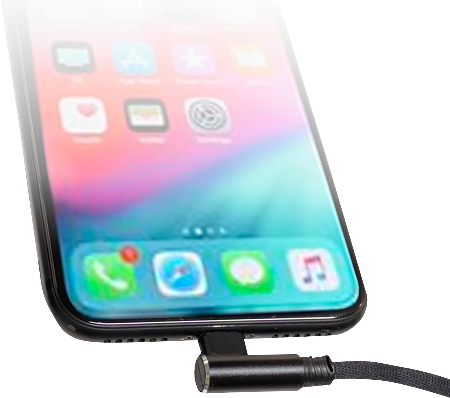RIDEPOWER 90° USB to 90° Lightning Cable - Charger - Single-End - 18" RP90DEGUSBLHT18