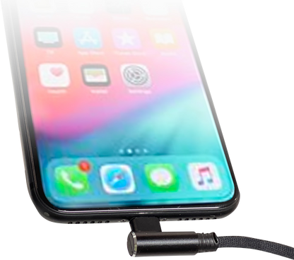 RIDEPOWER 90° USB to 90° Lightning Cable - Charger - Single-End - 18" RP90DEGUSBLHT18