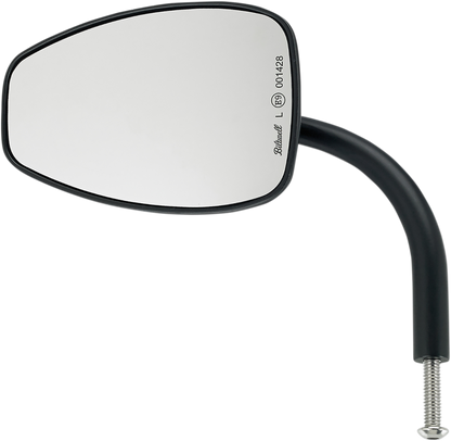 BILTWELL Mirror - Utility - Side View - Teardrop - Perch - Black - Each 6504-400-131
