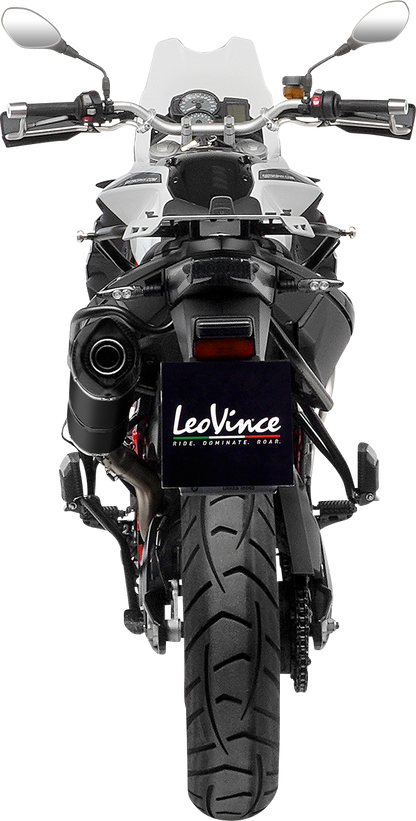 LEOVINCE LV One Evo Slip-On Muffler - Black Edition 14383EBU