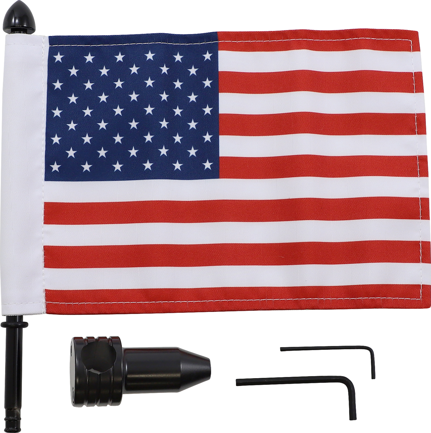 PRO PAD Saddlebag - Fixed Upright Flag Mount - 3/4" Bar - 6" X 9" Flag BRFM-FXD1