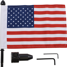 PRO PAD Saddlebag - Fixed Upright Flag Mount - 3/4" Bar - 6" X 9" Flag BRFM-FXD1
