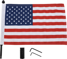 PRO PAD Luggage Rack Flag Mount - 1/2" Round - With 10" X 15" Flag BRFM-RDHB1215