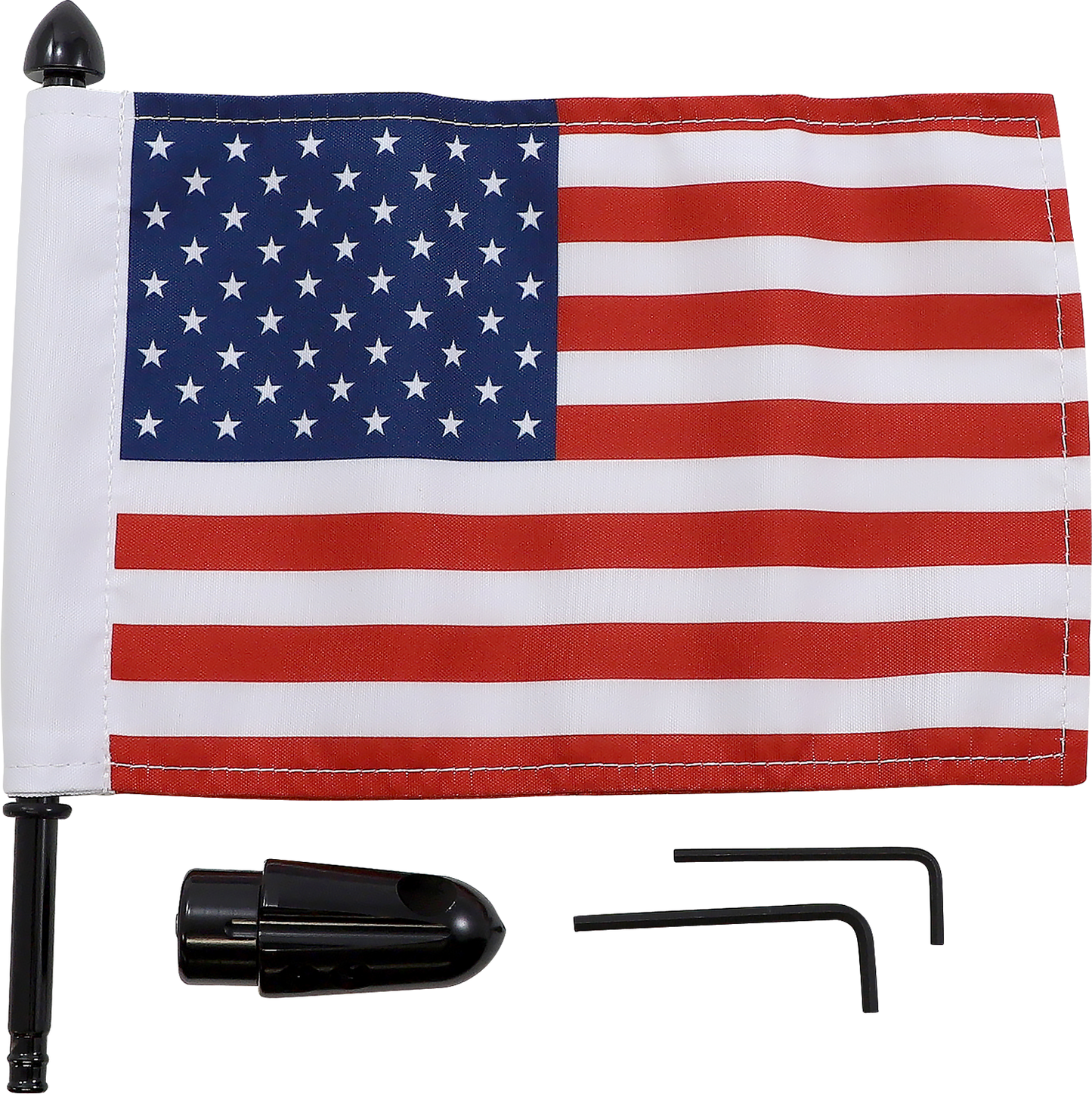 PRO PAD Flag Mount - Pinnacle Luggage Rack - 9" Pole - 6" X 9" Flag BRFM-RDHB51IN