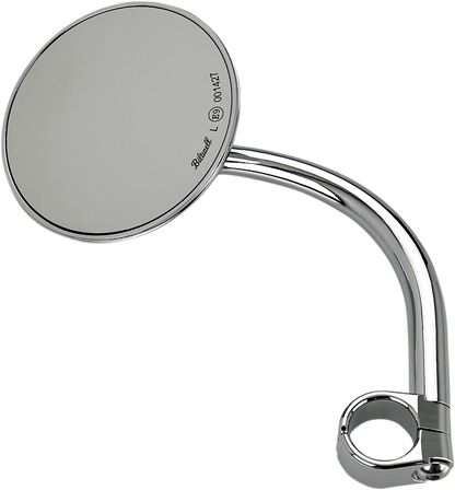 BILTWELL Mirror - Utility - Side View - Round - Clamp-On - Chrome - 1" 6503-501-531