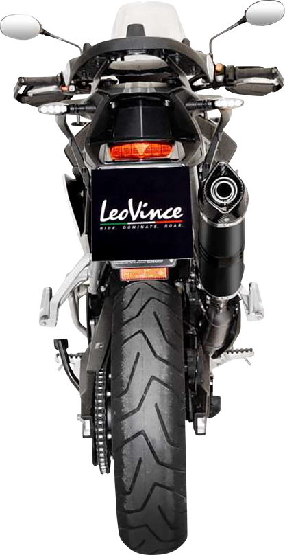 LEOVINCE LV One Evo Slip-On Muffler - Black Edition 14352EBU