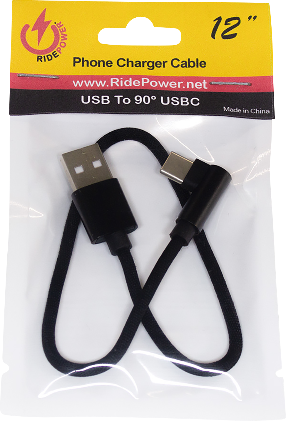 RIDEPOWER 90° USB to 90° Lightning Cable - Charger - Single-End - 18" RP90DEGUSBLHT18