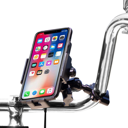 RIDEPOWER Phone Holder Ball Mount - Wireless Charging RPPMMTLBKBW12