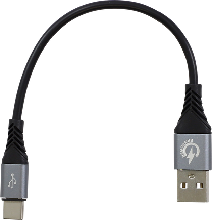 RIDEPOWER USB to USB-C Cable - Charger - Single-End - 7-1/2" RPUSBUSBC75