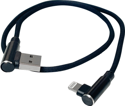 RIDEPOWER 90° USB to 90° Lightning Cable - Charger - Single-End - 18" RP90DEGUSBLHT18