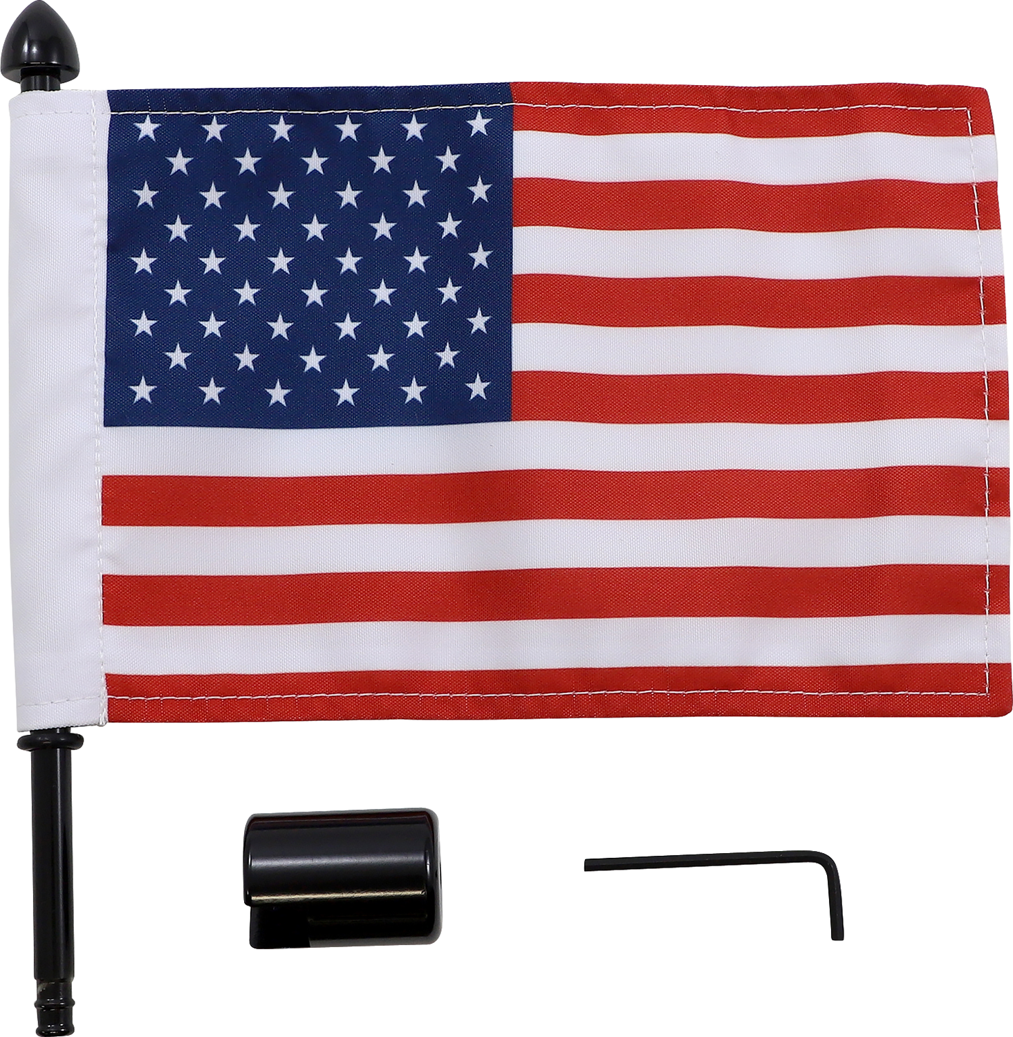 PRO PAD Flag Mount - 1/2" Square Sissy Bar - 6" X 9" Flag BRFM-SQSB