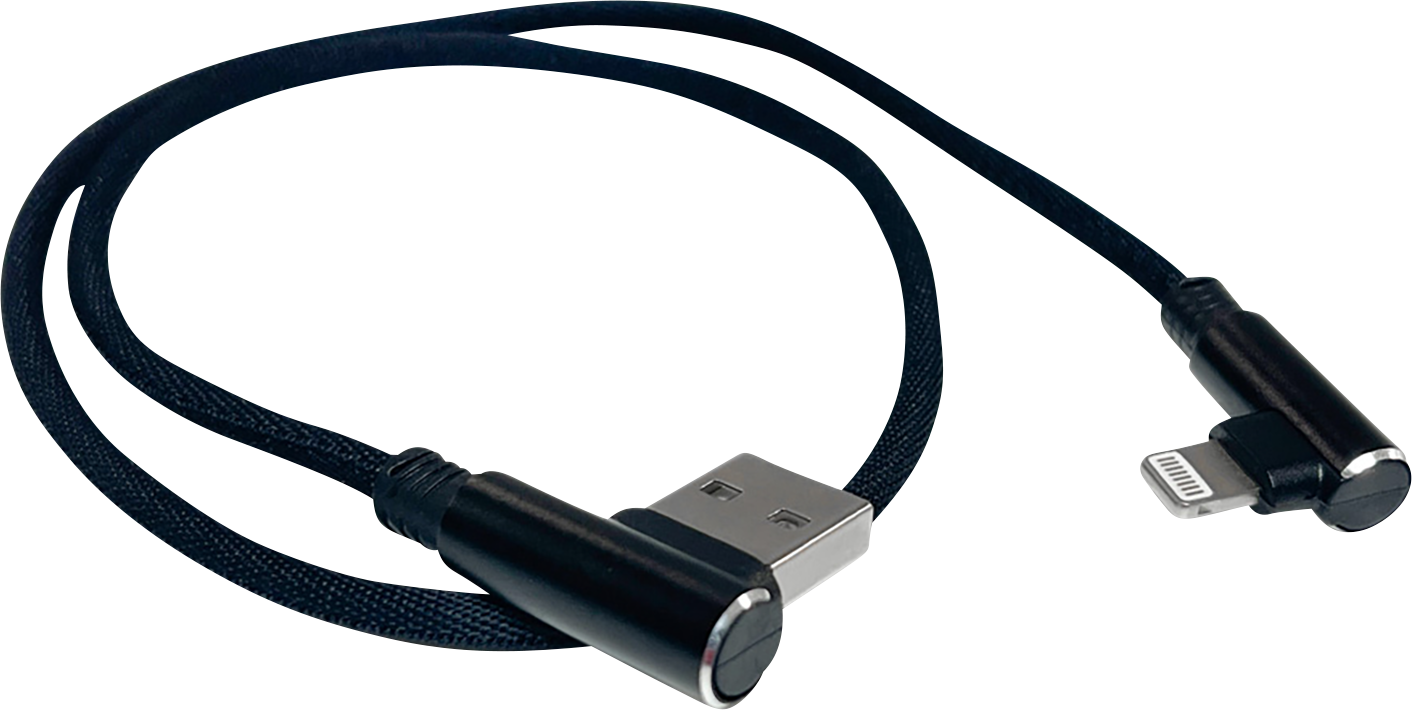RIDEPOWER 90° USB to 90° Lightning Cable - Charger - Single-End - 18" RP90DEGUSBLHT18