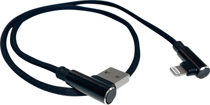 RIDEPOWER 90° USB to 90° Lightning Cable - Charger - Single-End - 18" RP90DEGUSBLHT18