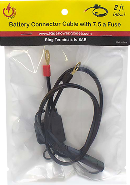 RIDEPOWER SAE to Ring Terminal Cable - Charger - 2' RPBT2FT