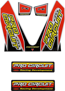 PRO CIRCUIT T-6 Mini Decal - Red DC22MINI