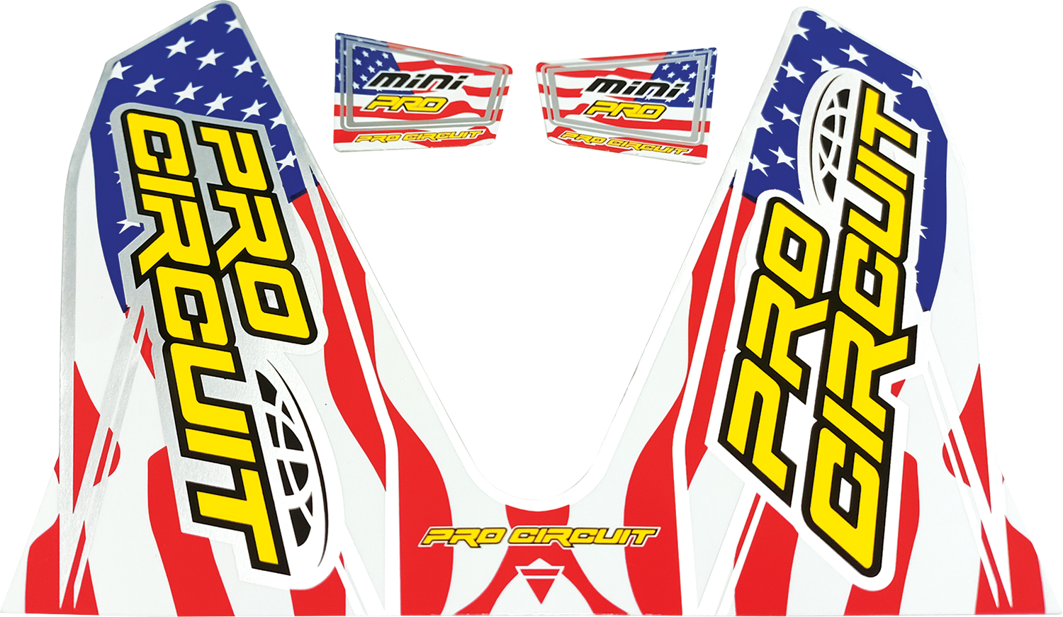 PRO CIRCUIT T-6 Mini/Dual Decal - Stars and Stripes D22MINI-SS