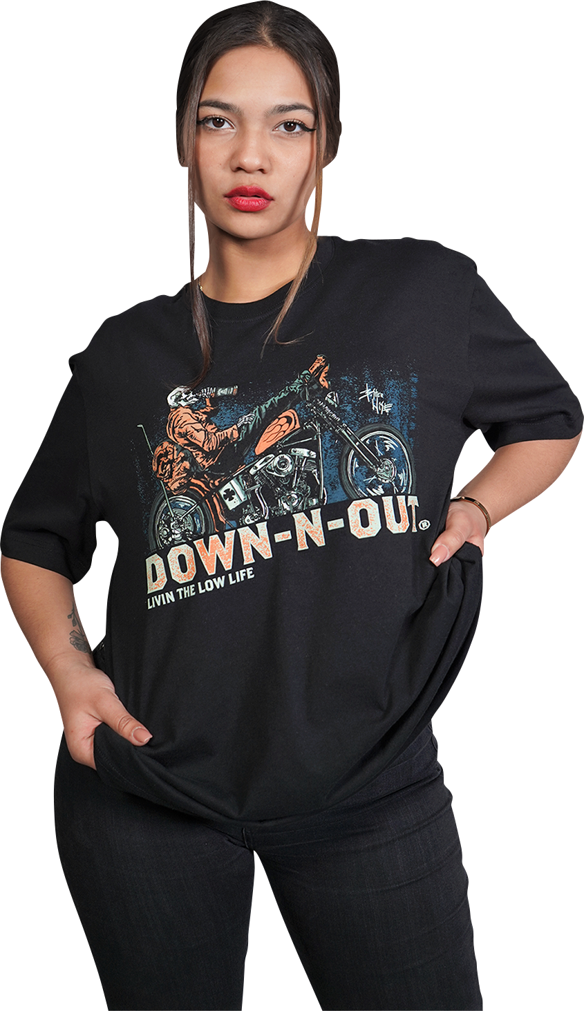 LETHAL THREAT Down-N-Out Party First Safety Second - Black - Medium DT10043M