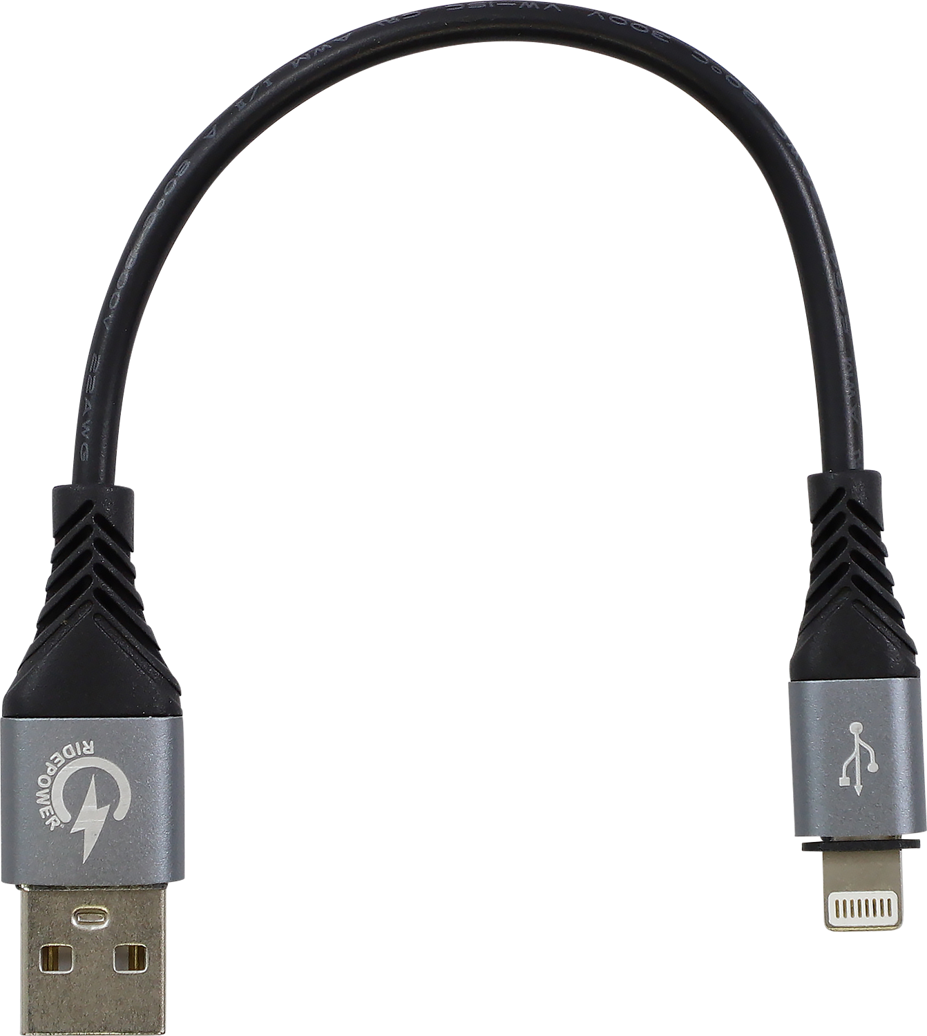 RIDEPOWER USB to Lightning Cable - Charger - Single-End - 7-1/2" RPUSBLHT75