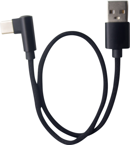 RIDEPOWER USB to 90° USB-C Cable - Charger - Single-End - 12" 90DEGUSBUSBC12