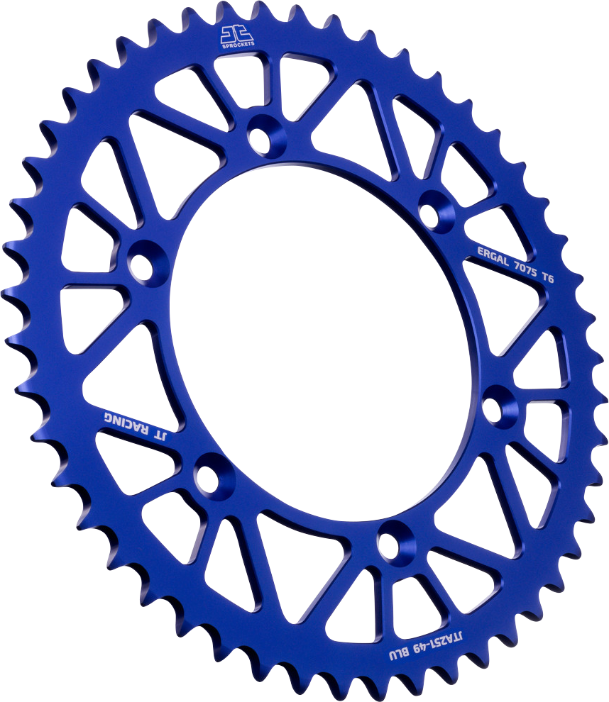 JT SPROCKETS Rear Sprocket - Yamaha - Blue - 49 Tooth JTA251.49BLU